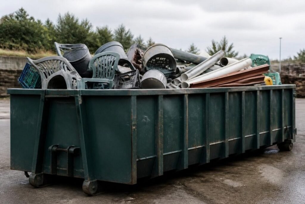 Container met harde kunststoffen